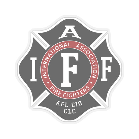 IAFF Shape Cut Stickers - firestationstore.com