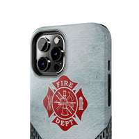 Firefighter Metalic Printed Case Mate Tough Phone Cases - firestationstore.com