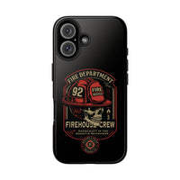 Vintage Fire Department Skull Tough Phone Case ‚Äî Firehouse Crew Rescue Protective Case - firestationstore.com