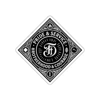 FD Diamond Pride & Service  Die-Cut Sticker — Brotherhood & Courage Emblem