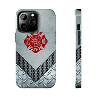 Firefighter Metalic Printed Case Mate Tough Phone Cases - firestationstore.com