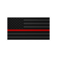 Firefighter Thin Red Line - Shape Cut Stickers Support Decal - firestationstore.com