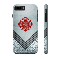 Firefighter Metalic Printed Case Mate Tough Phone Cases - firestationstore.com