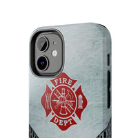 Firefighter Metalic Printed Case Mate Tough Phone Cases - firestationstore.com