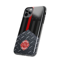 Volunteer Firefighter Maltese Cross & Thin Red Line Tough Phone Cases - firestationstore.com