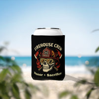 Fire House Crew Helmet - Honor & Sacrifice Can Cooler Sleeve, Insulated Beverage Holder