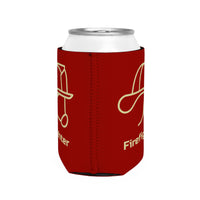 Firefighter Helmet Line Art Edition Can Cooler Sleeve, Insulated Beverage Holder