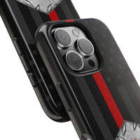 Firefighter Diamond Plate and  Thin Red Line Tough Phone Cases - firestationstore.com