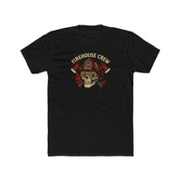 Firehouse Crew Skull T-Shirt | Unisex Cotton Tee for Firefighters
