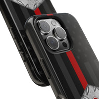 Firefighter Diamond Plate and  Thin Red Line Tough Phone Cases