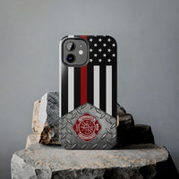 Volunteer Firefighter Maltese Cross & Thin Red Line Tough Phone Cases