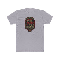 Firehouse Crew Tee – Vintage Fire Department Badge T‑Shirt