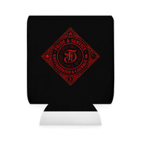FD Diamond Service and Brotherhood Red - Can Cooler Sleeve, Insulated Beverage Holder