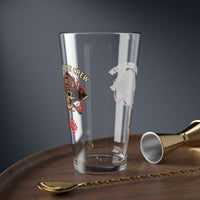 Firehouse Crew V2 - Maltese Cross Firefighter Pint Glass, 16oz | Custom Barware