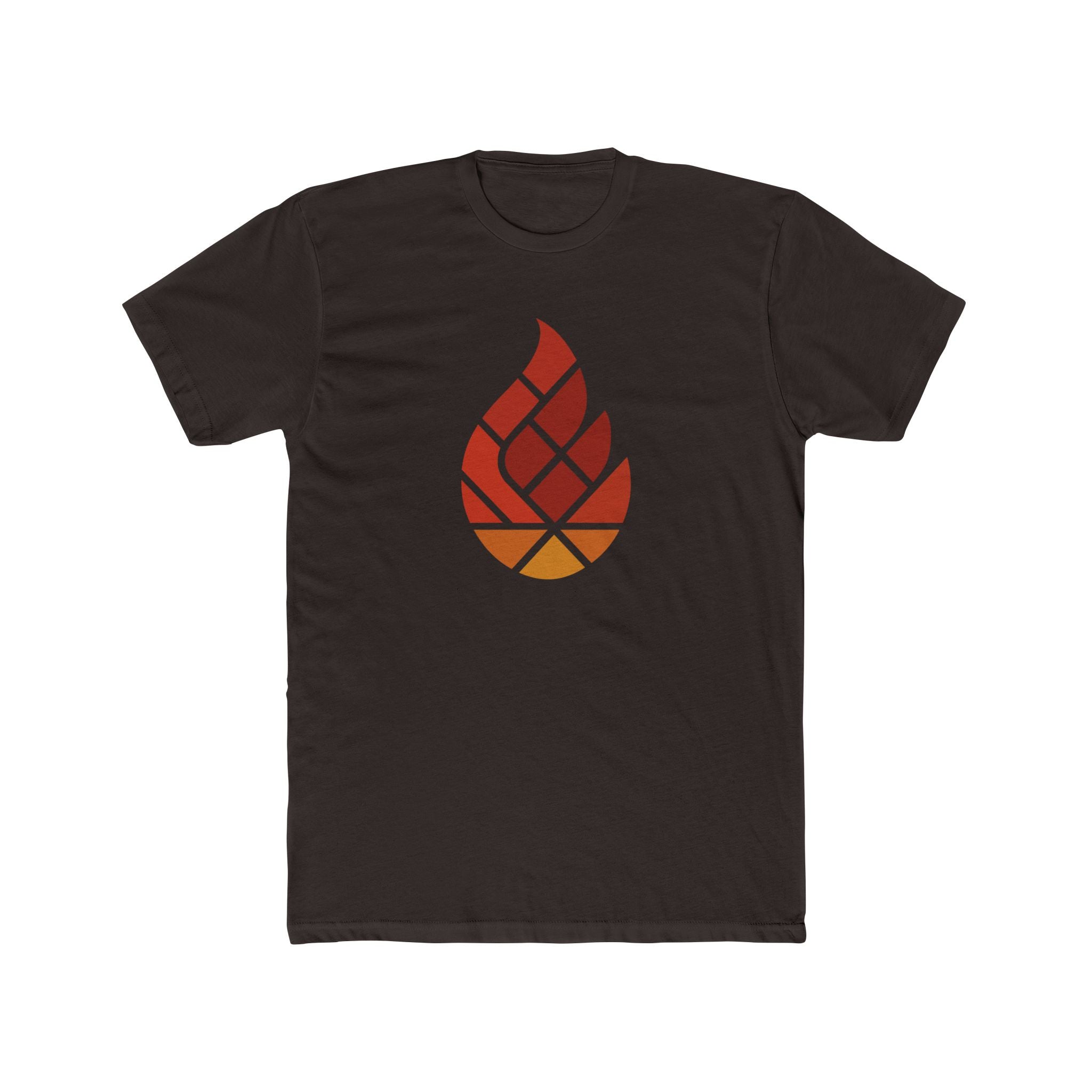 Stained-Glass Flame Firefighter Tee