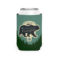 Wildland Firefighter American Legend Can Cooler Sleeve, Insulated Beverage Holder