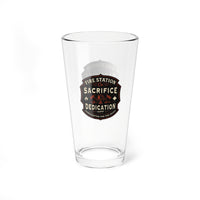 Fire Station (Sacrifice • Dedication) Mixing Glass – 16oz Beer & Cocktail Glass