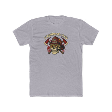 Firehouse Crew Skull T-Shirt | Unisex Cotton Tee for Firefighters