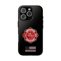 Volunteer Firefighter Thin Red Line Mate Tough Phone Cases - firestationstore.com