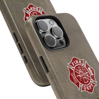 Firefighter Jacket v2 Tough Phone Cases - firestationstore.com