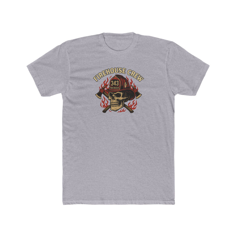 Firehouse Crew Skull T-Shirt V2 | Cotton Tee for Firefighters
