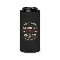 Fire Station 'Sacrifice & Dedication' Koozie Can Cooler