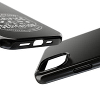 Fire Station Tough Phone Case ‚Äî ‚ÄòSacrifice & Dedication‚Äô BW Badge Design - firestationstore.com