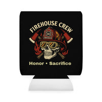 Fire House Crew Helmet - Honor & Sacrifice Can Cooler Sleeve, Insulated Beverage Holder