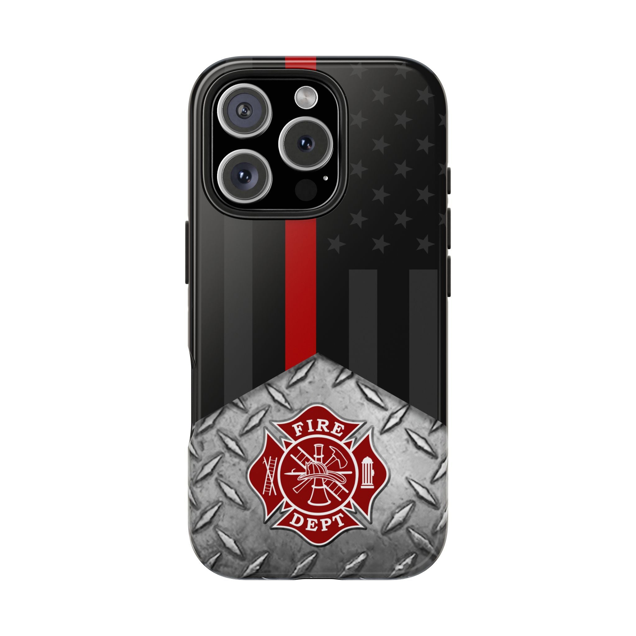 Firefighter Diamond Plate and  Thin Red Line Tough Phone Cases