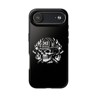 Firehouse Crew Skull White Tough Phone Case