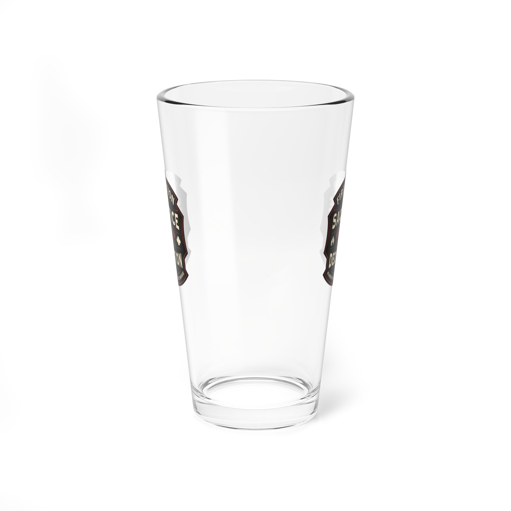 Fire Station (Sacrifice • Dedication) Mixing Glass – 16oz Beer & Cocktail Glass