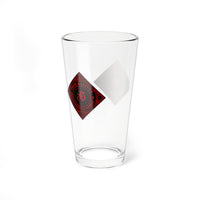 FD Diamond  Service and Brotherhood - Red - Pint Glass, 16oz | Custom Barware