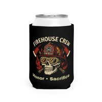 Fire House Crew Helmet - Honor & Sacrifice Can Cooler Sleeve, Insulated Beverage Holder