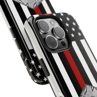Volunteer Firefighter Maltese Cross & Thin Red Line Tough Phone Cases