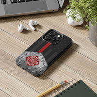 Firefighter Diamond Plate and  Thin Red Line Tough Phone Cases - firestationstore.com
