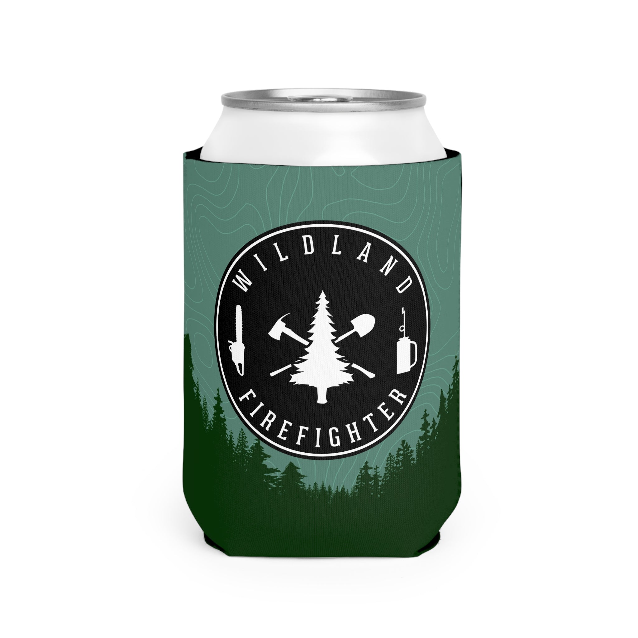Wildland Firefighter & Firefighter Maltese Cross Can Cooler Sleeve, Insulated Beverage Holder