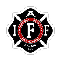 IAFF Shape Cut Stickers