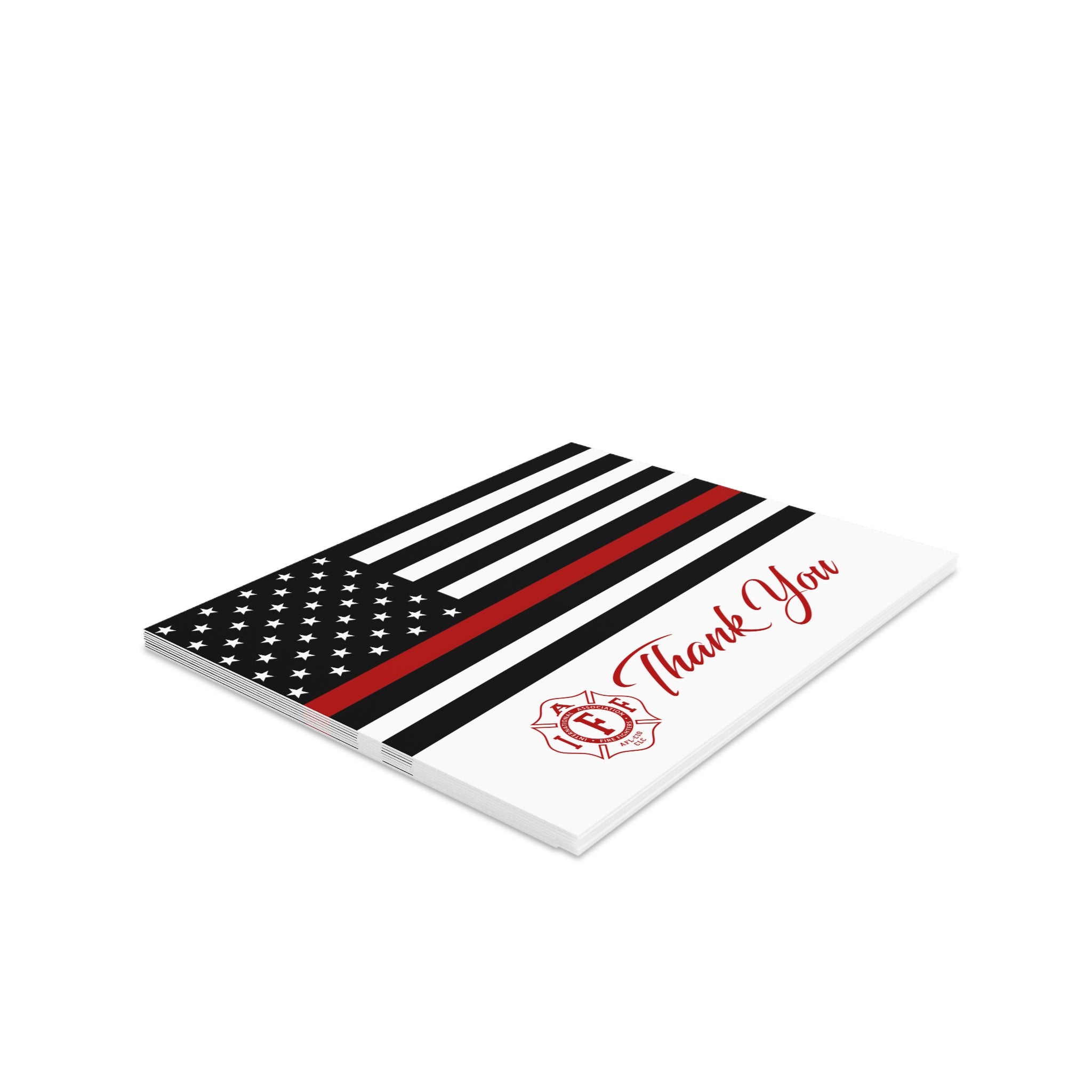 IAFF Thin Red Line Thank You Greeting Cards (8, 16, and 24 pcs)