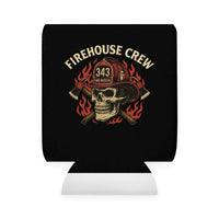 Fire House Crew Helmet V2 - Honor & Sacrifice Can Cooler Sleeve, Insulated Beverage Holder