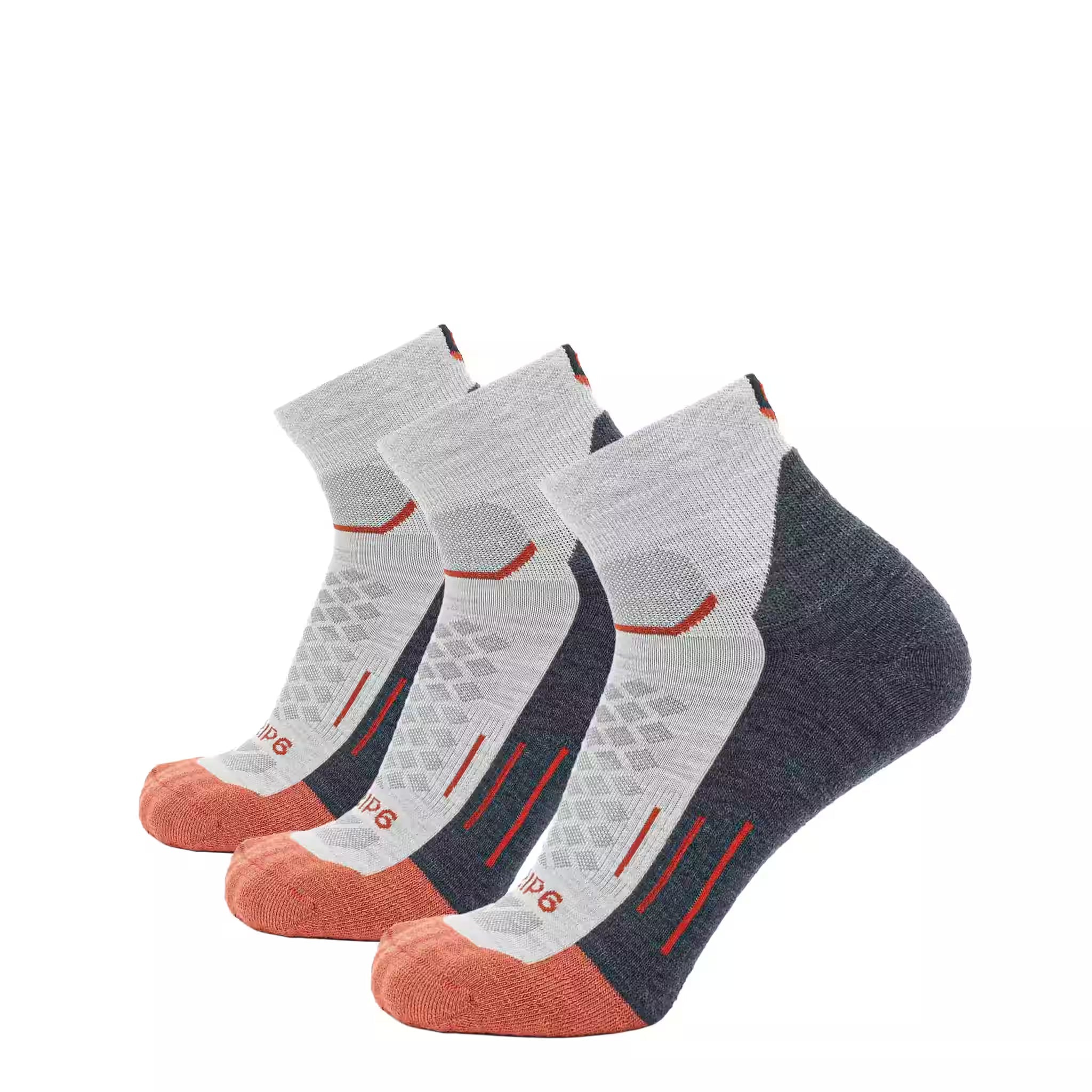 3 Pack Torch - Run 1/4 Crew Midweight Merino Wool Sock - firestationstore.com