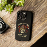 Firefighter Firehouse Crew, Skull Design, Phone Case Cover - firestationstore.com