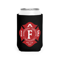 IAFF Firefighter Can Cooler Sleeve, Black Insulated Beverage Holder