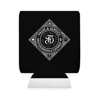 Service and Brotherhood White - Can Cooler Sleeve, Insulated Beverage Holder