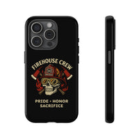 Firefighter Firehouse Crew, Skull Design, Phone Case Cover - firestationstore.com