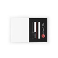 Firefighter Thin Red Line Thank You Postcards (8, 16, and 24 pcs)