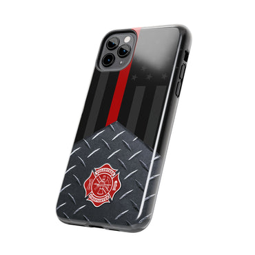 Volunteer Firefighter Maltese Cross & Thin Red Line Tough Phone Cases - firestationstore.com
