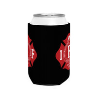 IAFF Firefighter Can Cooler Sleeve, Black Insulated Beverage Holder
