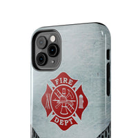 Firefighter Metalic Printed Case Mate Tough Phone Cases - firestationstore.com