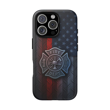 Phone Case - Firefighter Thin Red Line Tough Case
