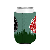 Wildland Firefighter & Firefighter Maltese Cross Can Cooler Sleeve, Insulated Beverage Holder
